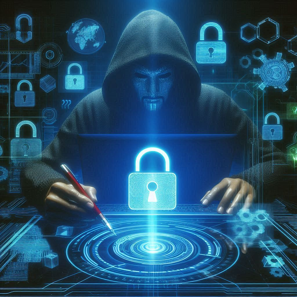 AI generated image representing identity theft