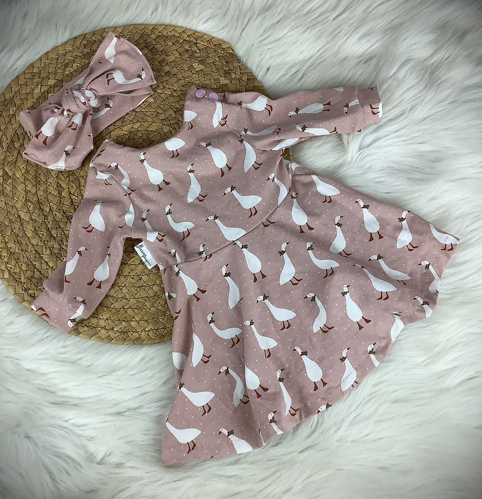 Miniature : robes et bandeaux pour bébés coton et lycra | Passion poupons fabriqué au Québec