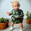 Miniature : blouse et bloomer pour bébés vert feuillage