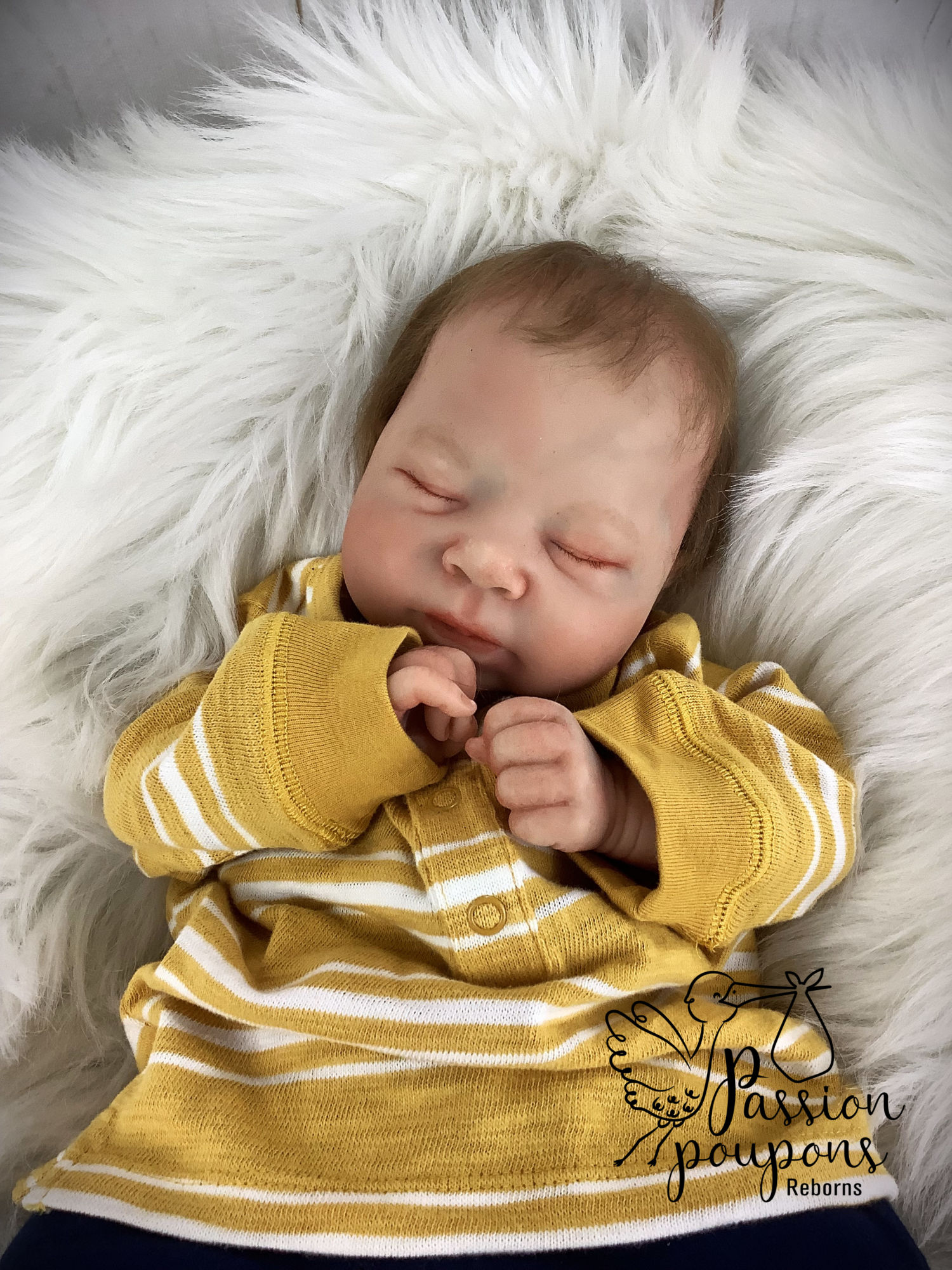 Bébé reborn Silicone partiel Luciano de Cassie Brace