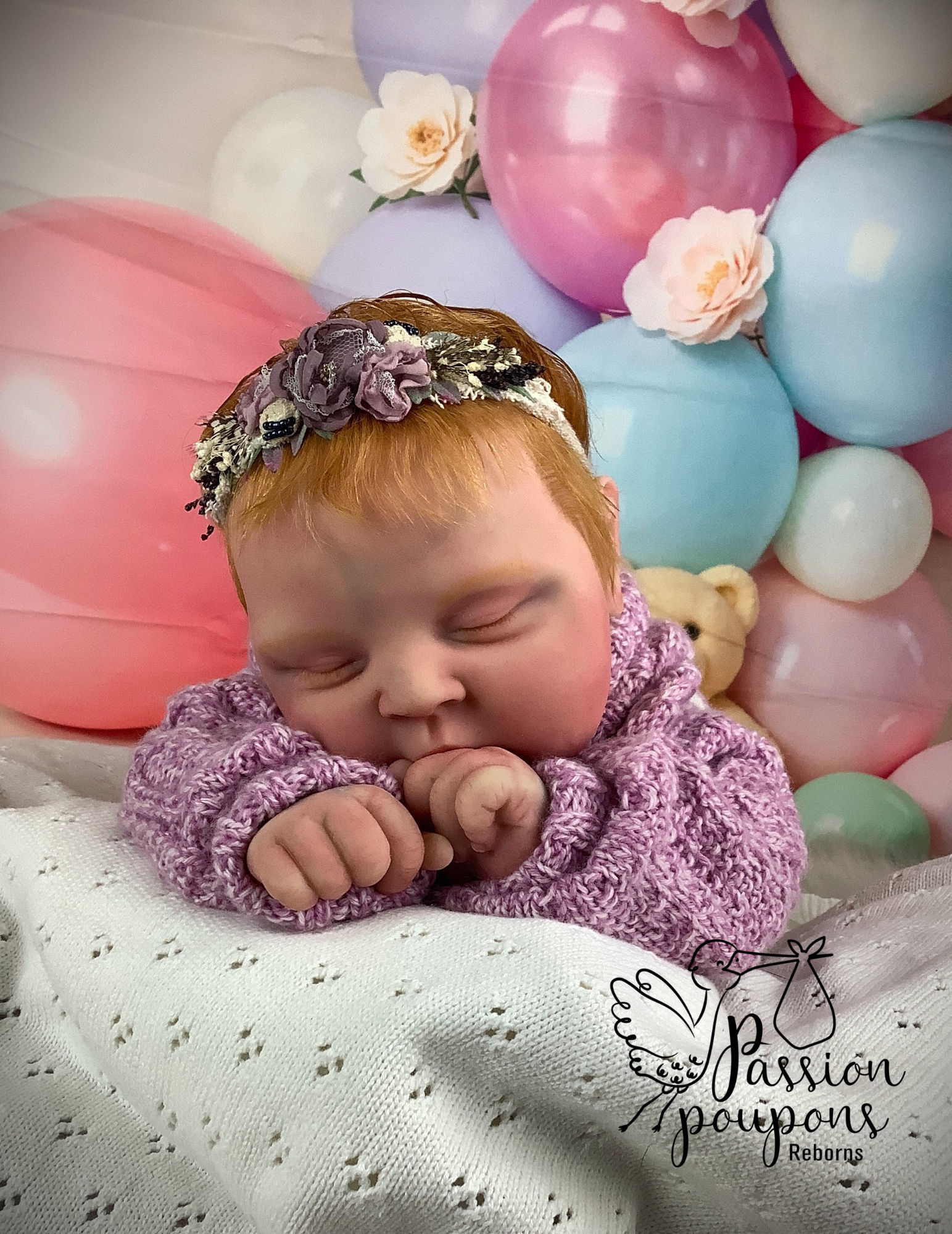 Bébé reborn Peaches | Poupée thérapeutique réaliste de Passion poupons au Québec