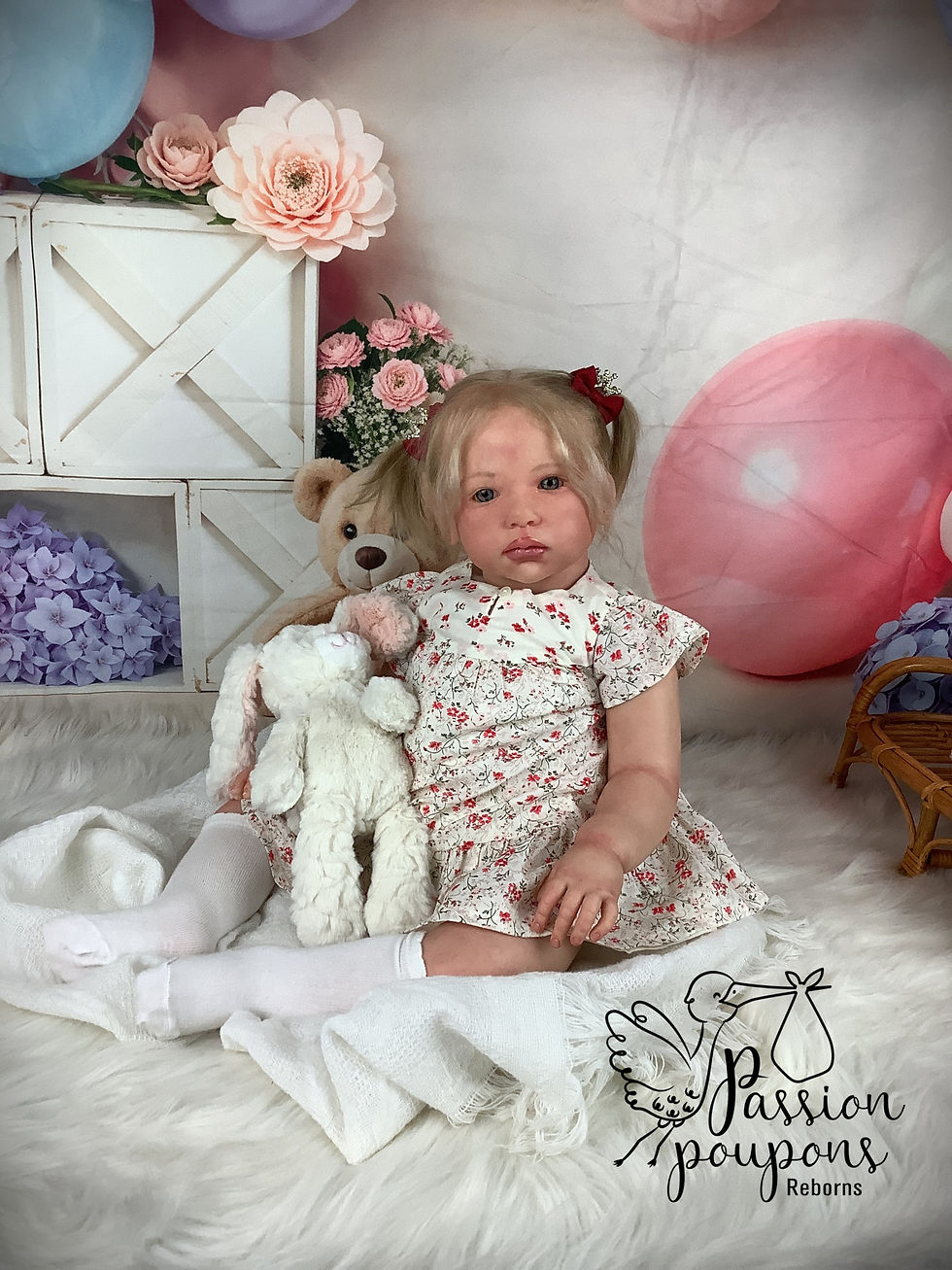 Miniature : Bébé reborn Lilly de Conny Burke | Poupée thérapeutique conçue à la main au Québec | Passion poupons