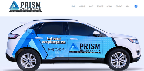 Prism Appliance Repair service car