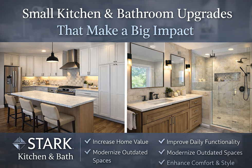 Small Kitchen & Bathroom Upgrades That Make a Big Impact