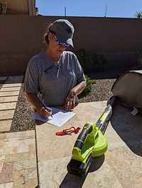 Jean Slayback Making notes