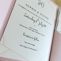 Modern wedding invitation
