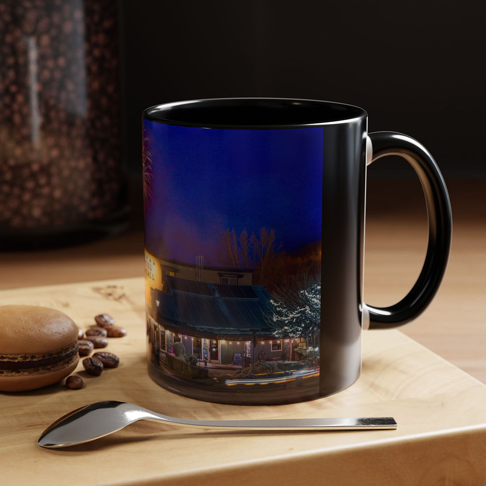 Thumbnail: Hotel McCall Nightscape Accent Coffee Mug — Winter Carnival  (11oz)