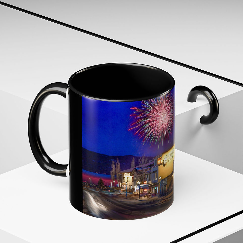 Thumbnail: Hotel McCall Nightscape Accent Coffee Mug — Winter Carnival  (11oz)