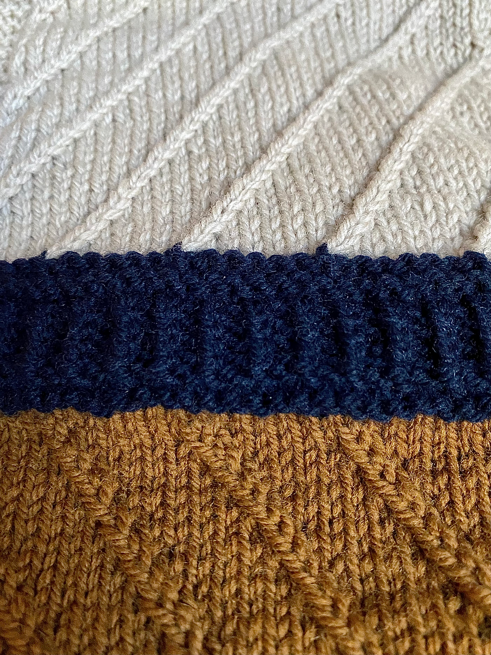 Thumbnail: Turning Tides Scarf Knitting Pattern Industrial Whimsy