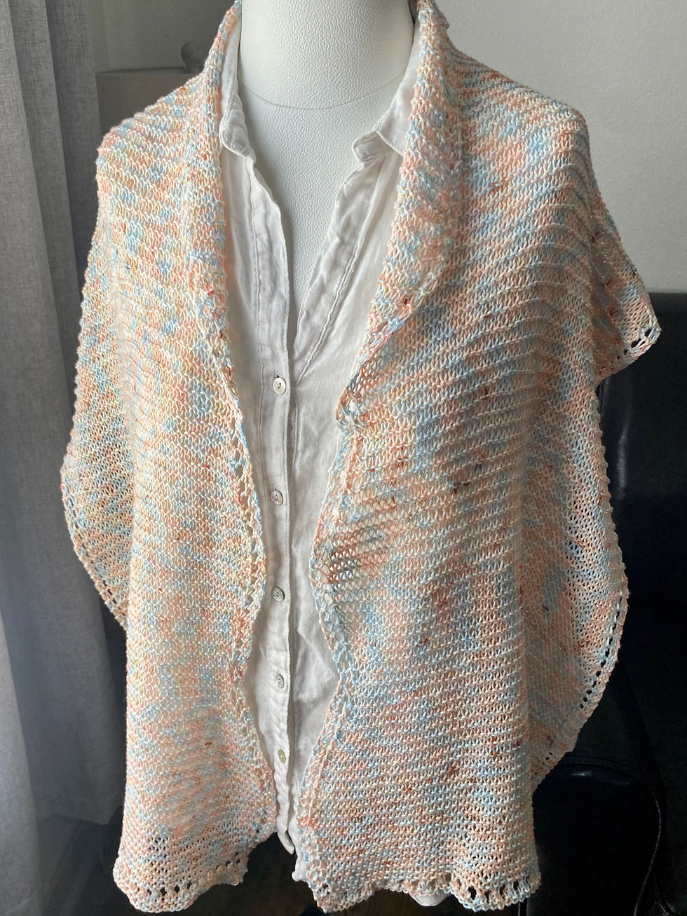 Thumbnail: Scallop Wrap Knitting Pattern