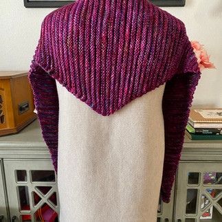 comfy cozy scarf back view