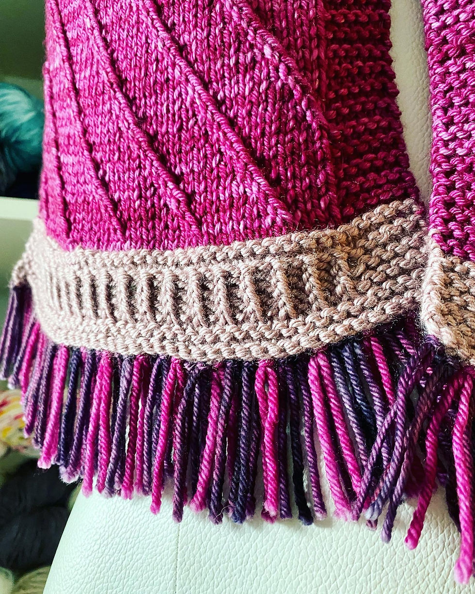 Thumbnail: Turning Tides Scarf Knitting Pattern Industrial Whimsy