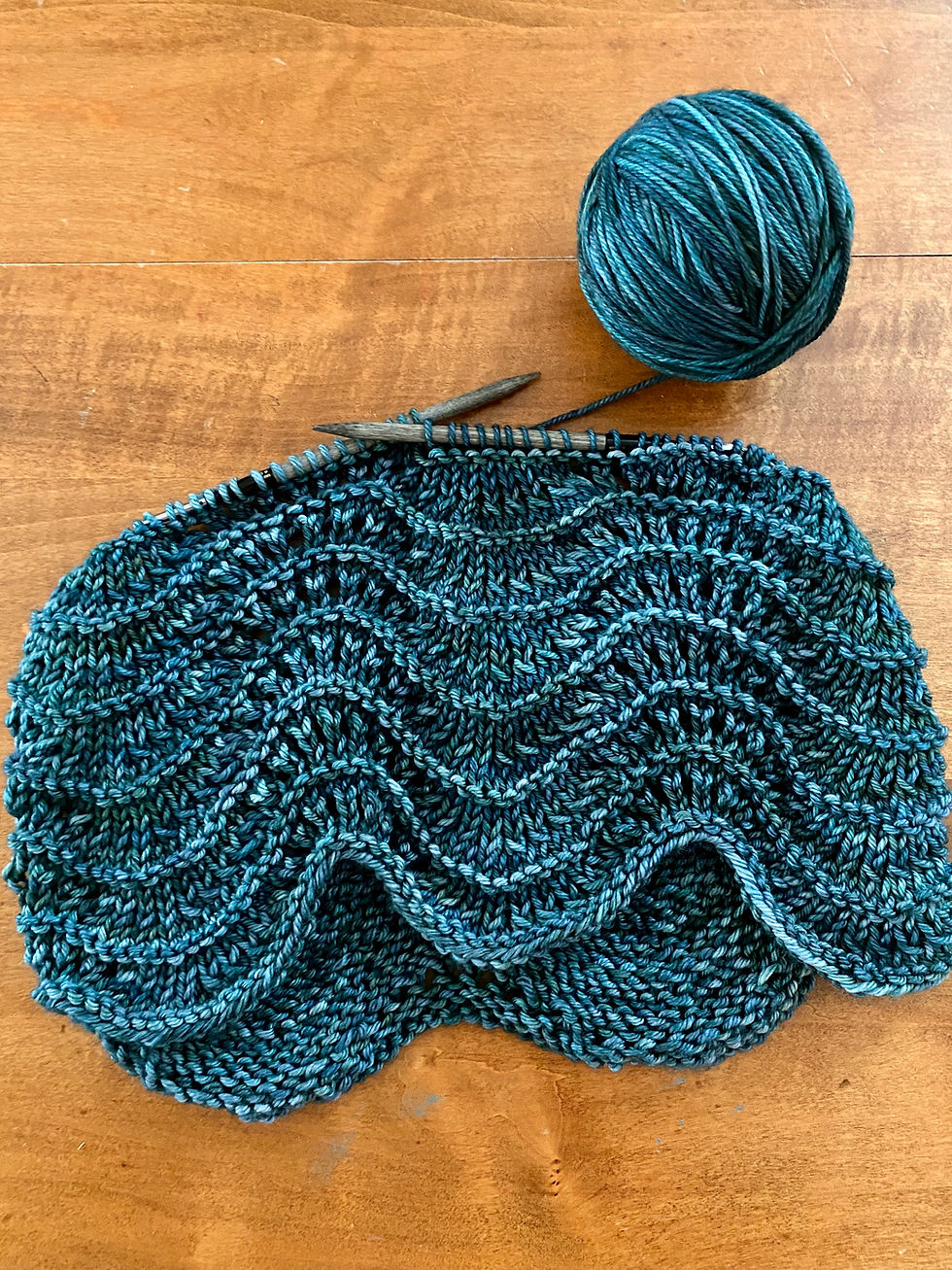 Thumbnail: Wave Break Cowl Knitting Pattern