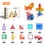 Miniatura: Colorful Magnetic Tiles - imánes de 100 piezas