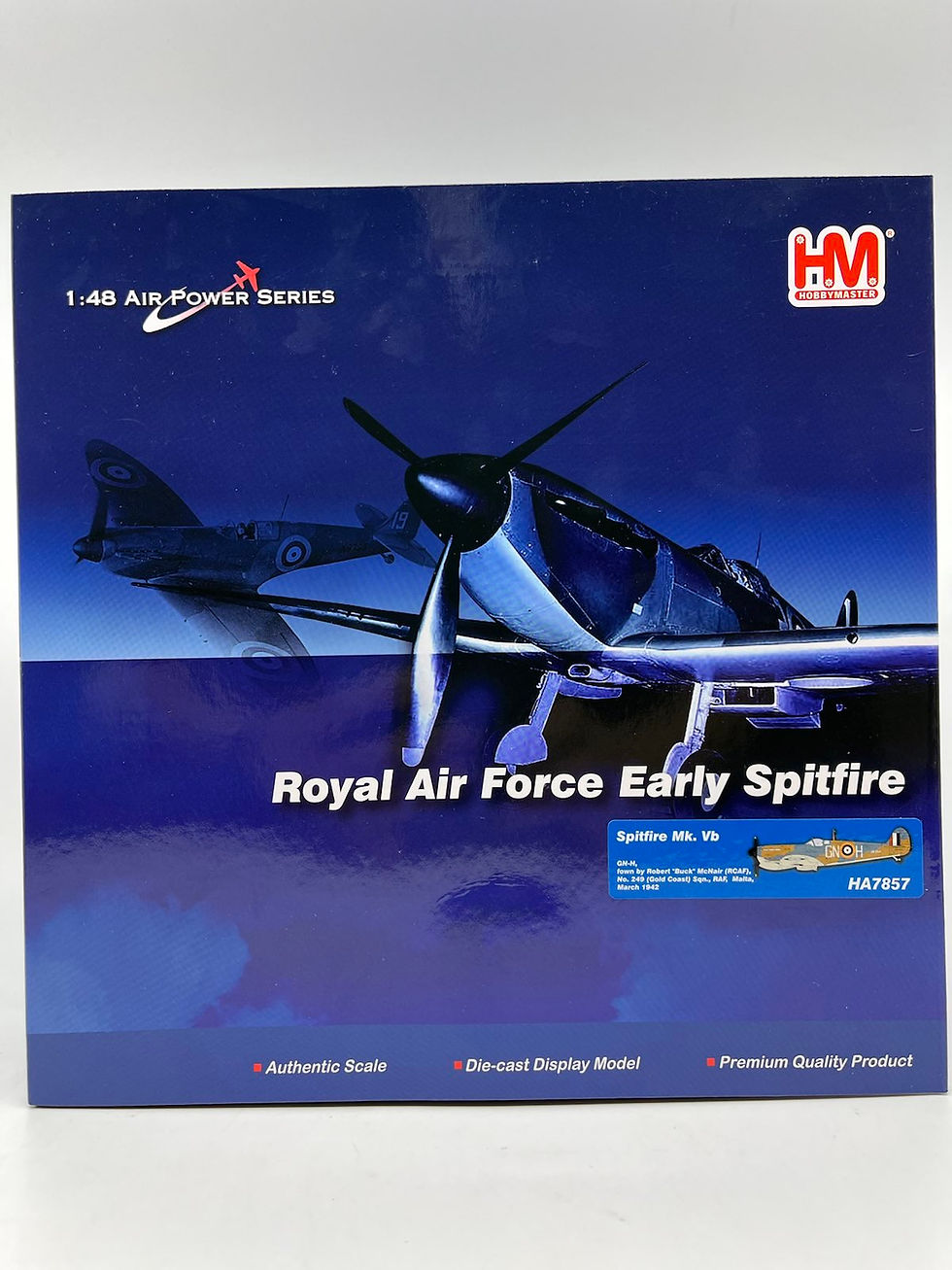 Thumbnail: Hobby Master HA7857, Spitfire Mk. Vb GN-H, fown by Robert "Buck" McNair, 1:48
