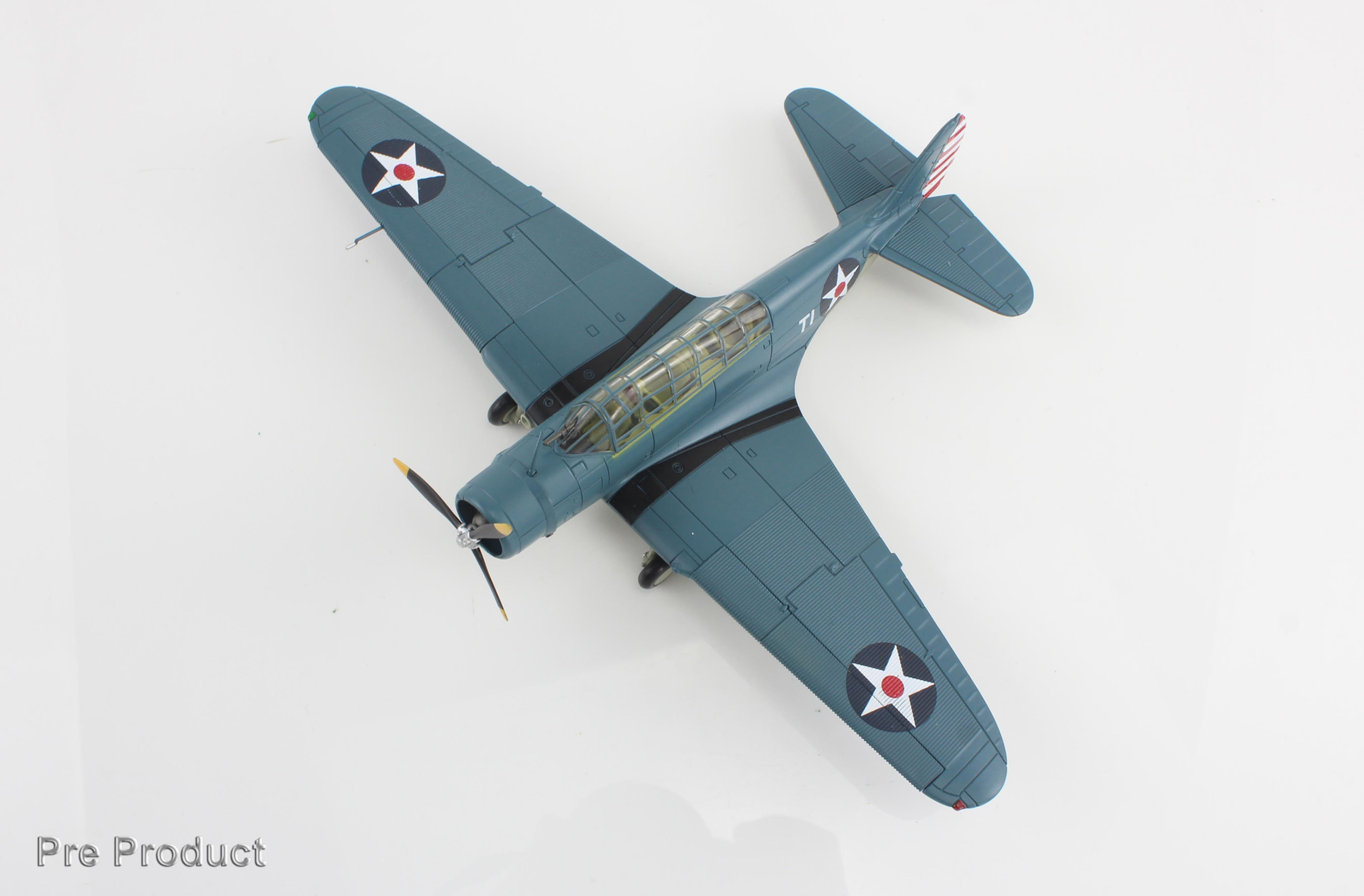 Skymax SM8011, TBD-1 Devastator "Battle of Coral Sea" white T-1, Lt. Cdr. , 1:72