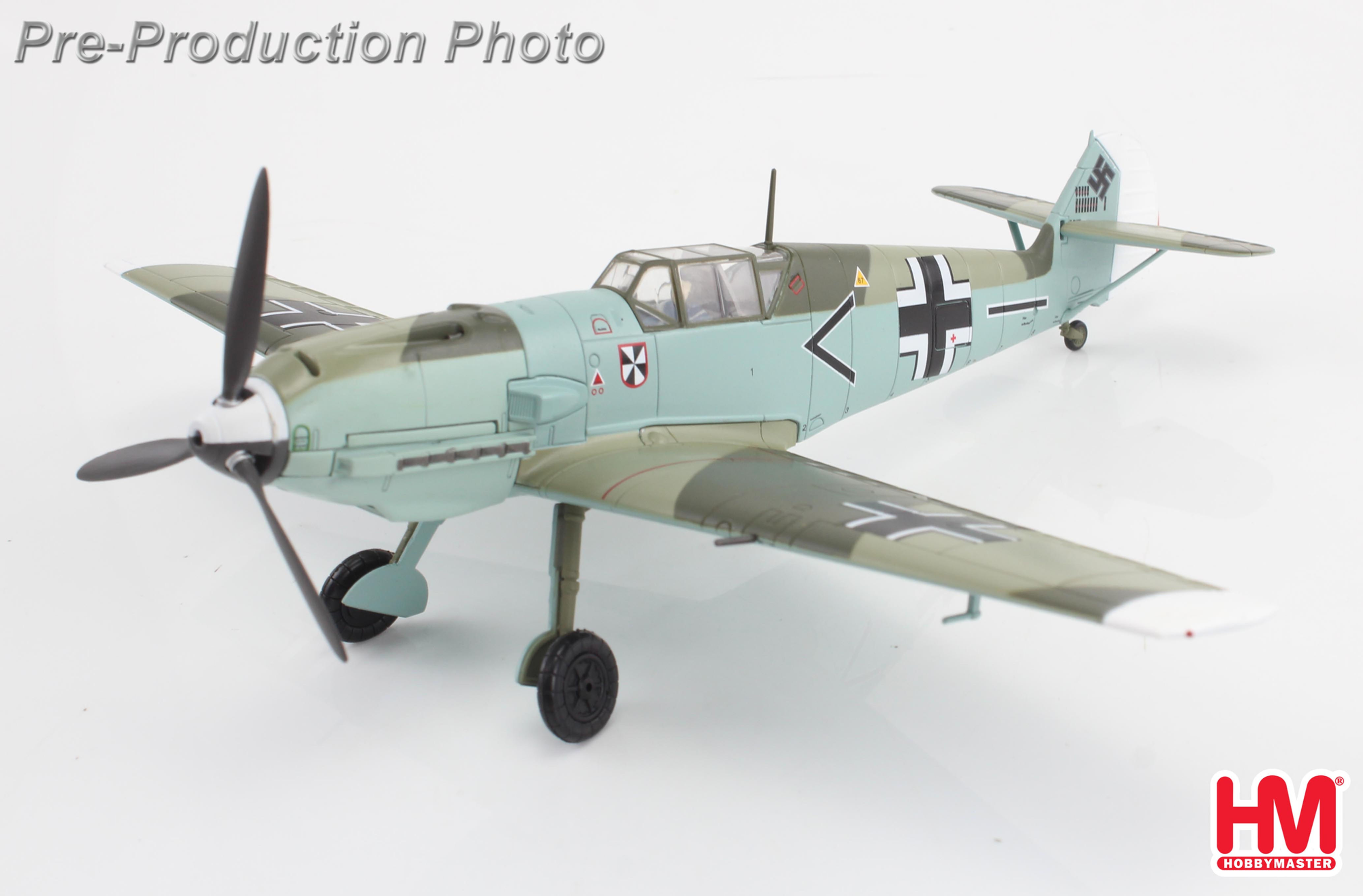 Hobby Master HA8722, BF 109E-4 "Franz von Werra" II/JG-3, Sept 1940, 1:48