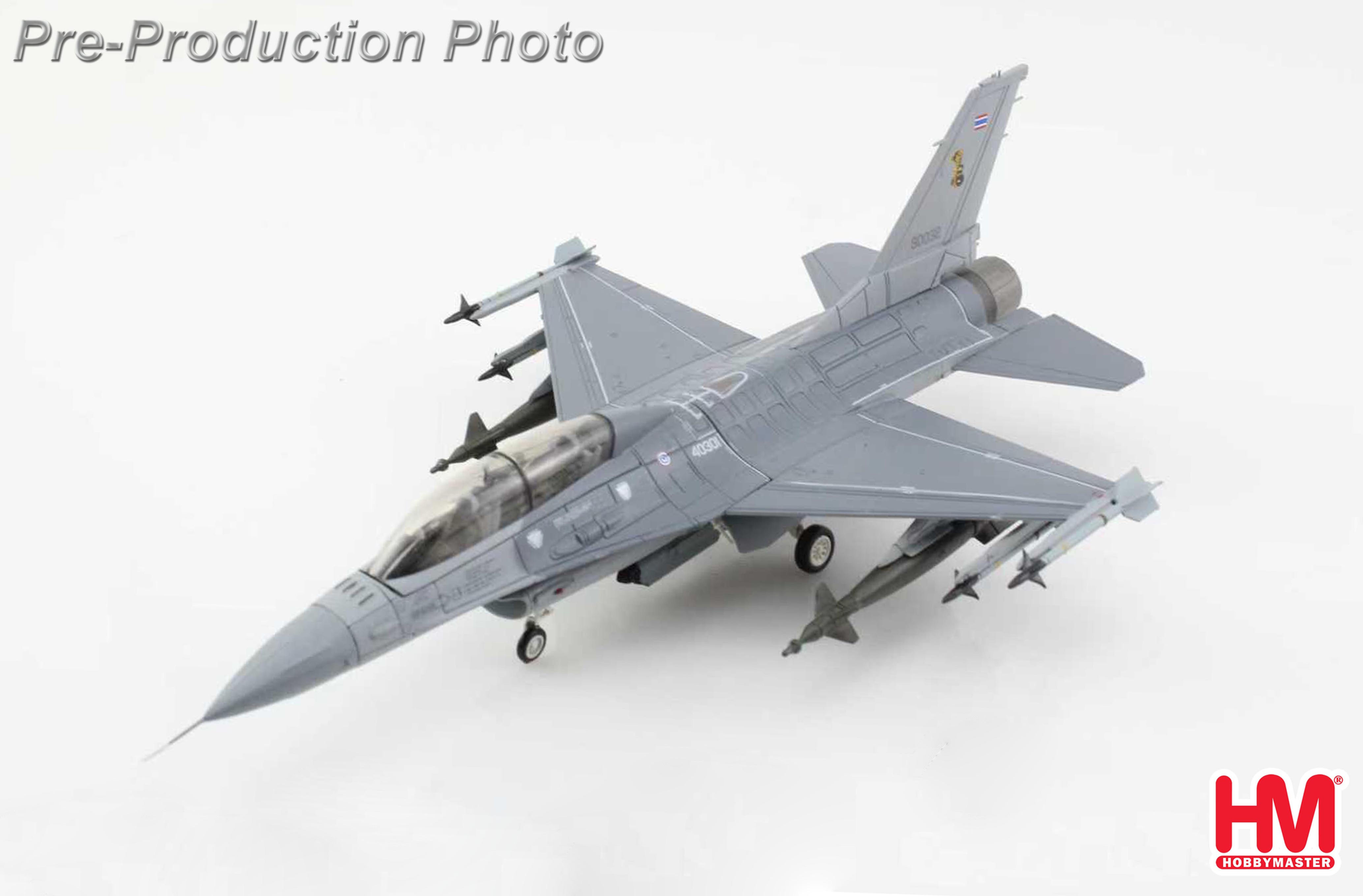 Hobby Master HA38076, F-16B "Royal Thai AF" (w/ decals for 3 planes), 1:72