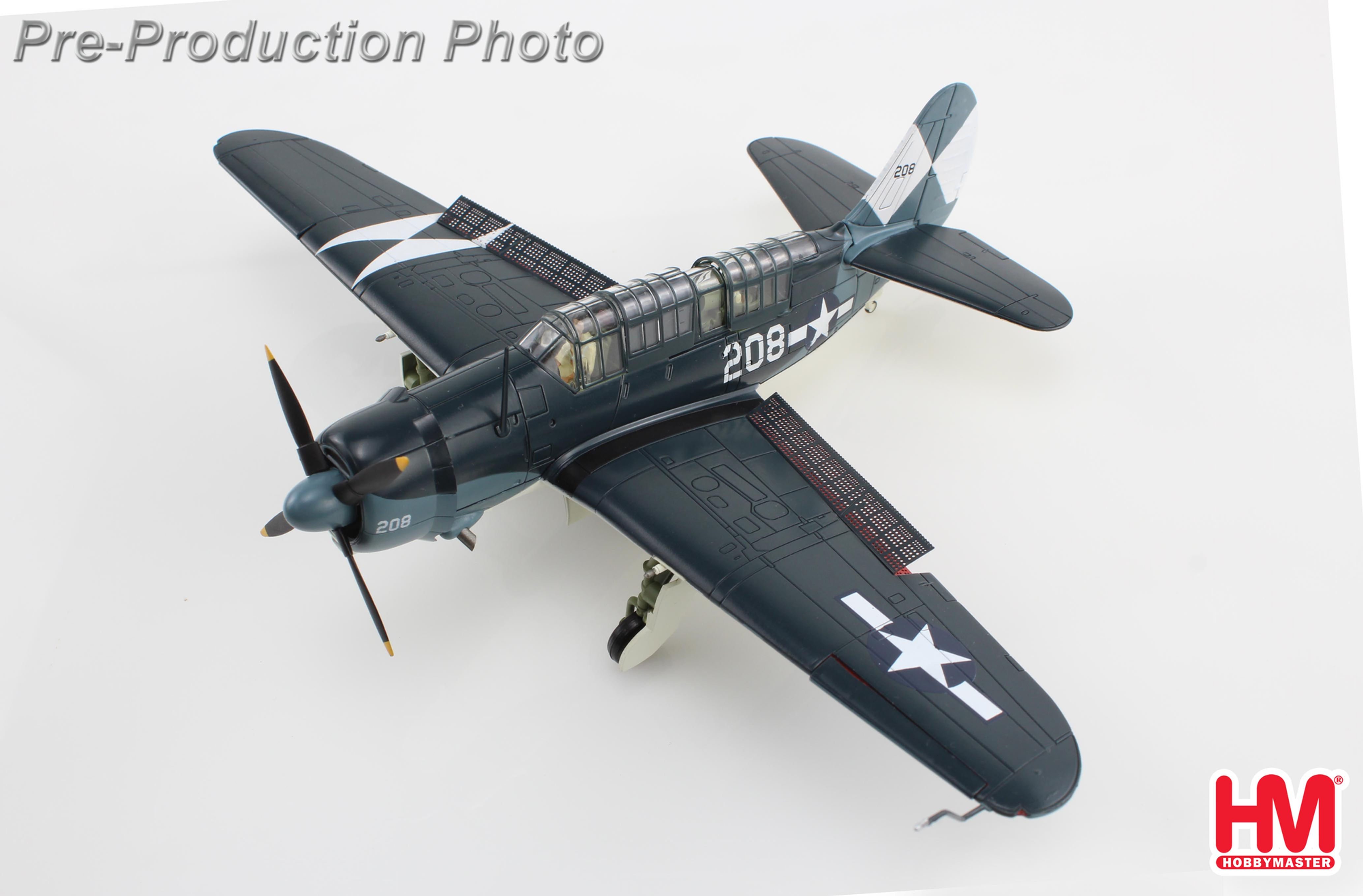 Hobby Master HA2214, SB2-C Helldiver White 208, VB-83, USS Essex, 1:72
