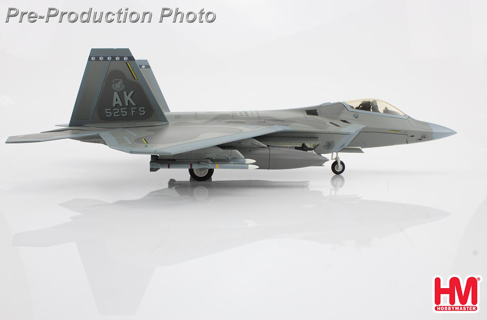 Thumbnail: Hobby Master HA2825, F-22A Raptor 3rd FW, 525 FS, Elmendorf AFB, 2011, 1:72
