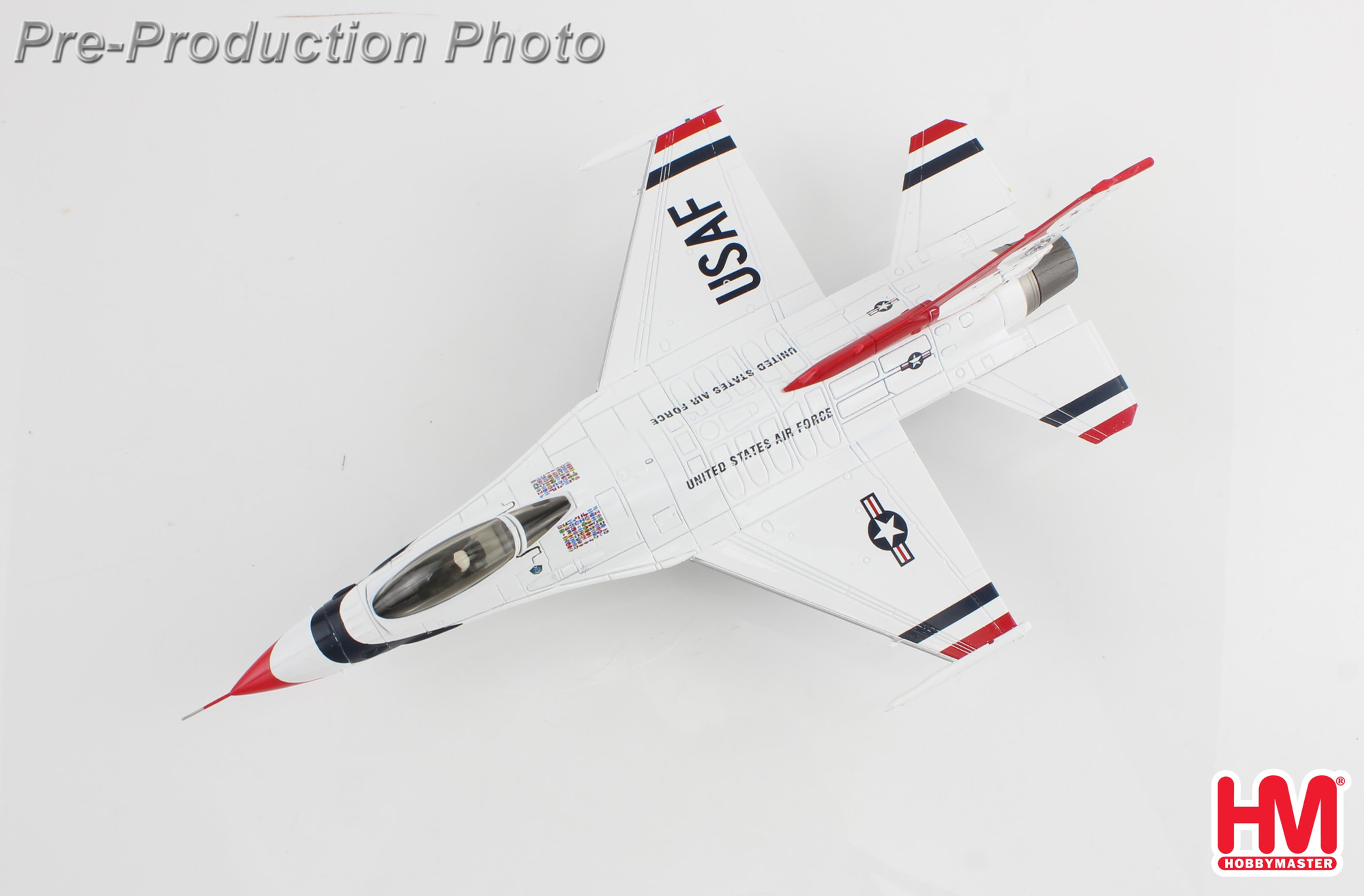 Hobby Master HA38039B, F-16C Thunderbirds USAF, RIAT 2017 (w/No.1 to No.6), 1:72