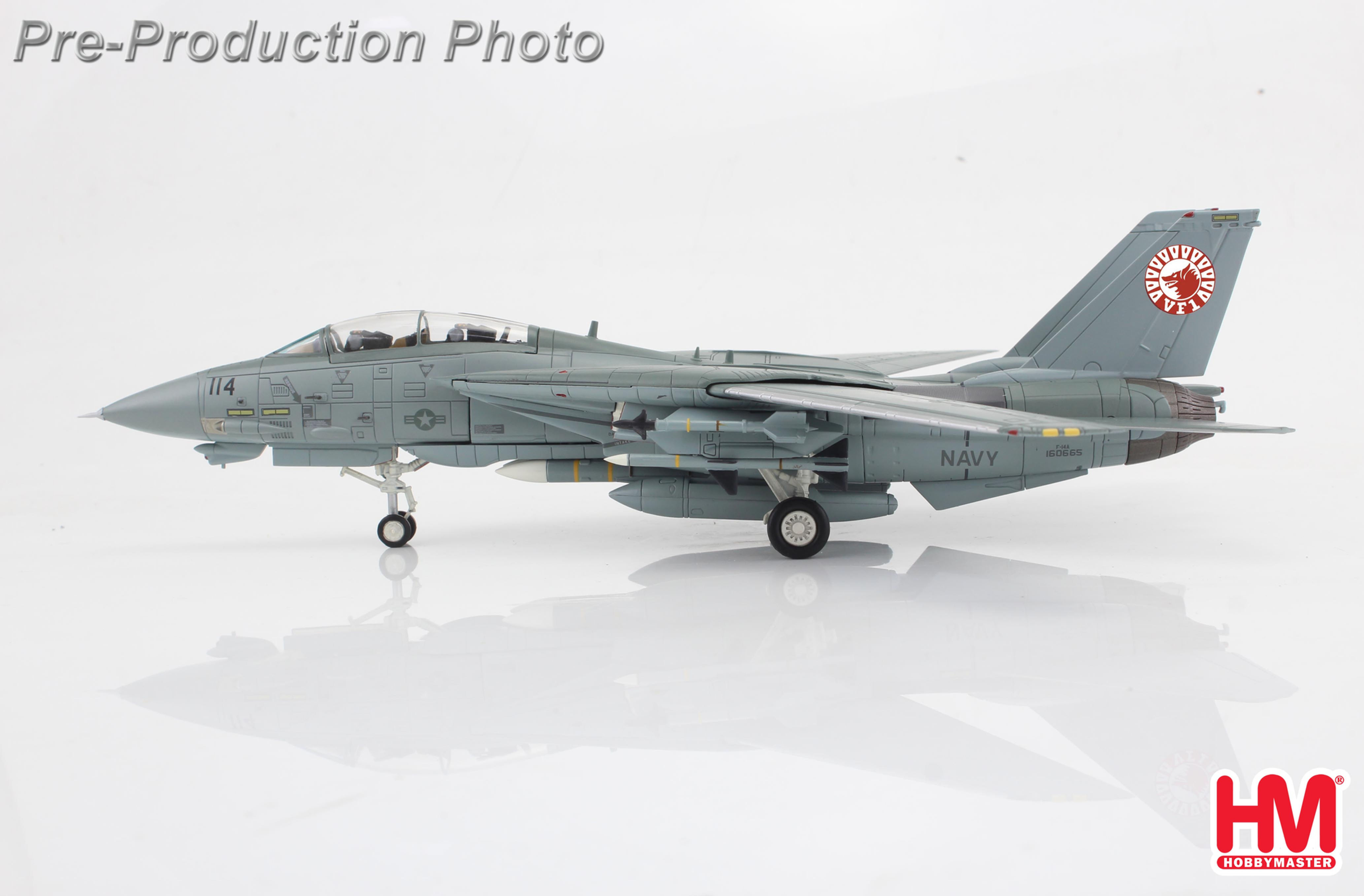 Hobby Master HA5260, F-14A Tomcat 160665, VF-1, US Navy (w/optional decal), 1:72