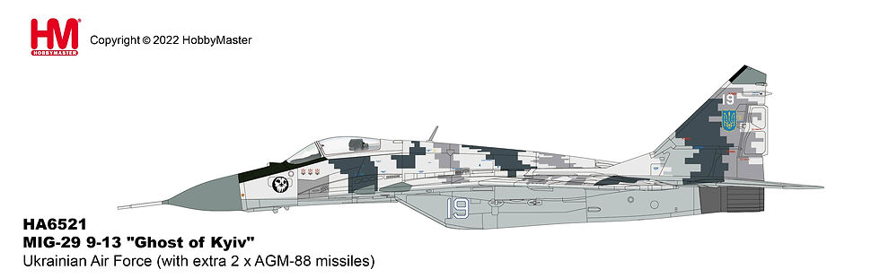 Thumbnail: Hobby Master HA6521, MIG-29 9-13 "Ghost of Kyiv" bort 19, Ukrainian Air, 1:72