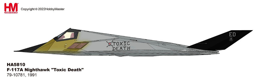 Thumbnail: Hobby Master HA5810, F-117A Nighthawk "Toxic Death" 79-10781, 1991, 1:72