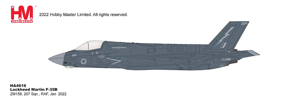Thumbnail: Hobby Master HA4616, F-35B Lightning II ZM158, 207 Sqn., RAF, January 2022, 1:72