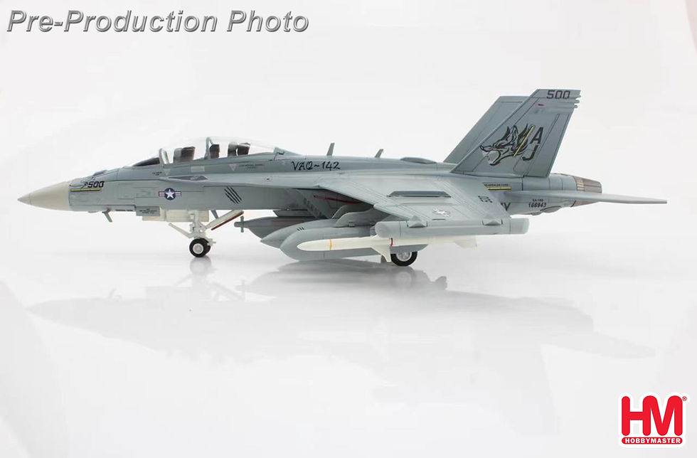 Thumbnail: Hobby Master HA5158, Boeing EA-18G Growler 166943, VAQ-124, USS Gerald R, 1:72