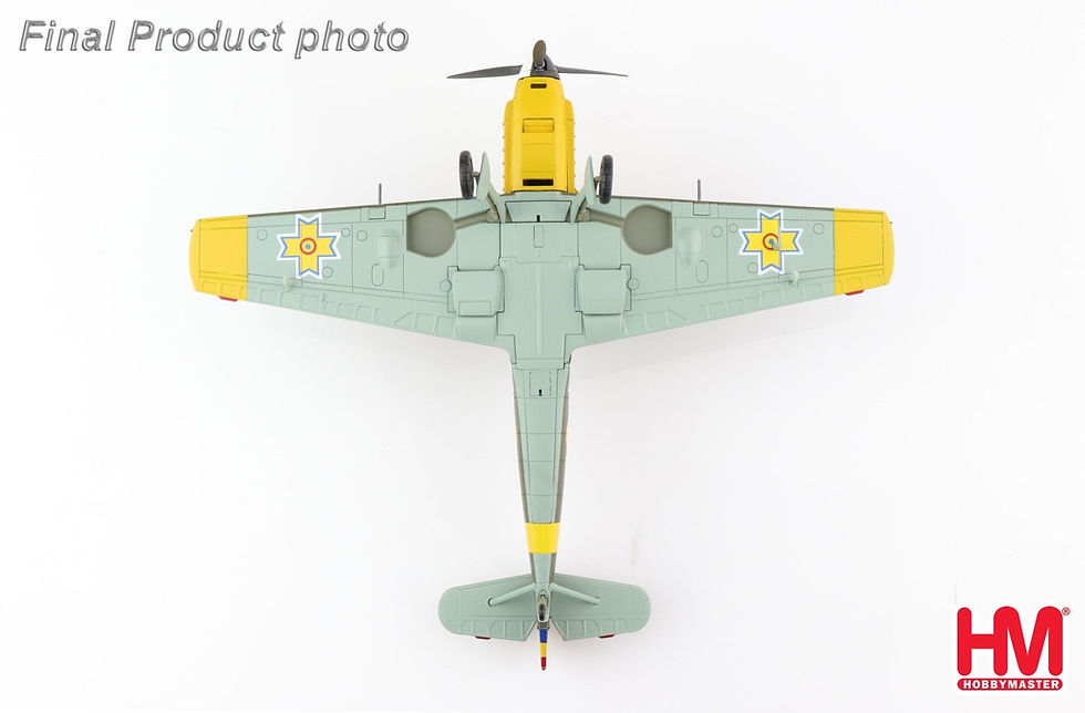 Thumbnail: Hobby Master HA8721, BF 109E-3 "Hai Fetito" No.9, Lt. loan Di Cesare, 1:48