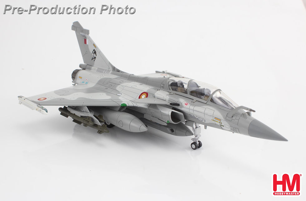 Thumbnail: Hobby Master HA9613, Rafale DQ QA209, Qatar Emiri Air Force, 2021, 1:72