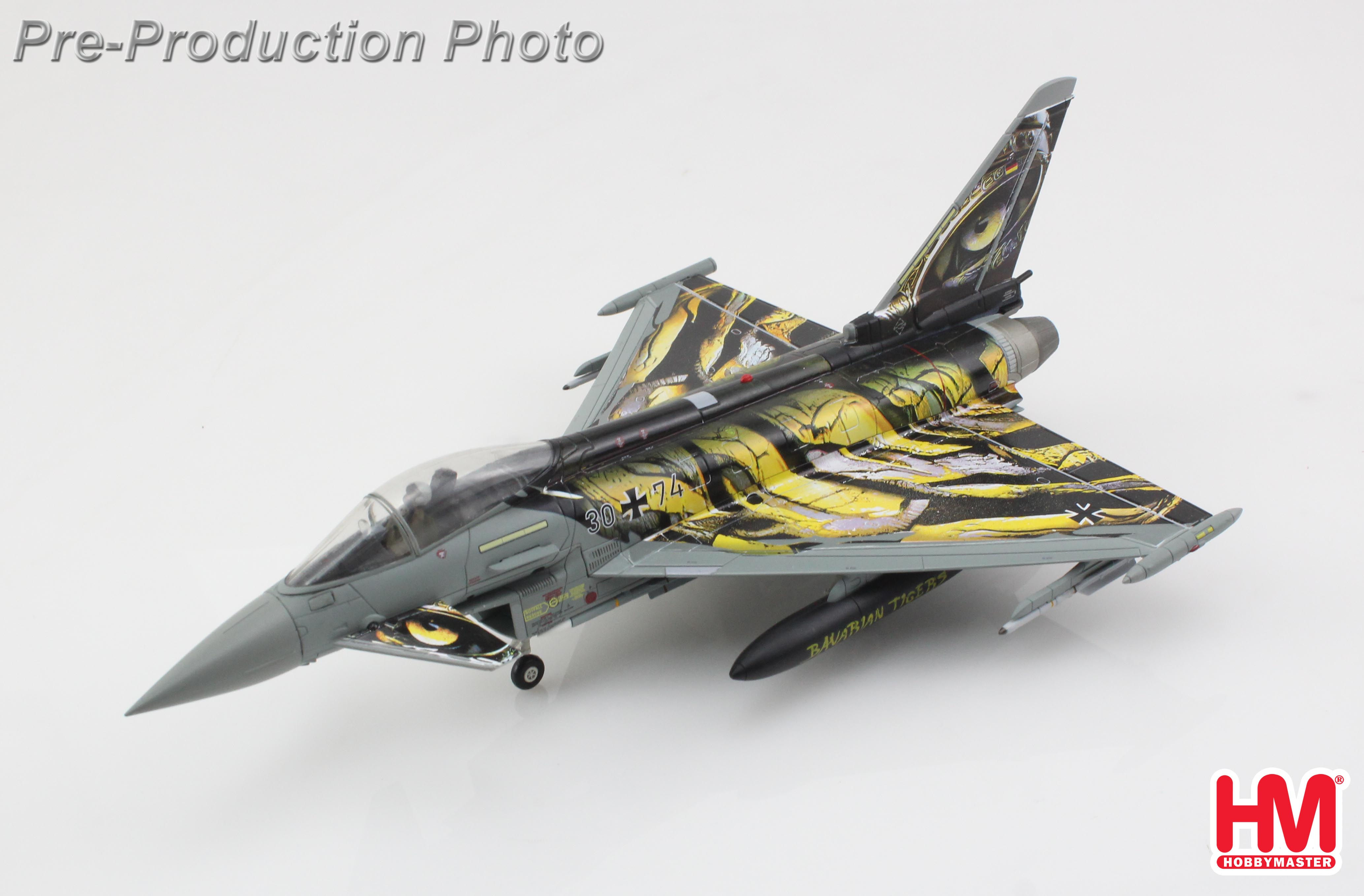 Hobby Master HA6631, Eurofighter Typhoon "Castle Tiger" 30+74, German Air, 1:72