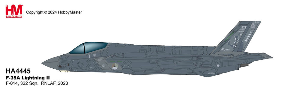 Thumbnail: Hobby Master HA4445, F-35A Lightning II F-014, 322 Sqn., RNLAF, 2023, 1:72