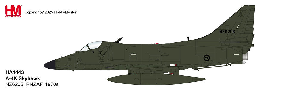Thumbnail: Hobby Master HA1443, A-4K Skyhawk NZ6205, RNZAF, 1970s, 1:72