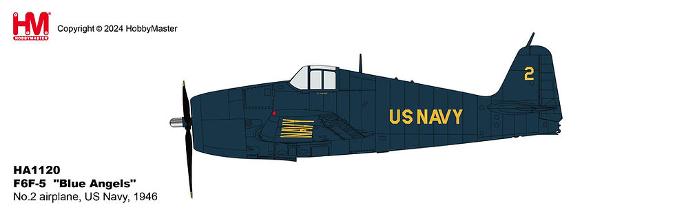 Thumbnail: Hobby Master HA1120, F6F-5 "Blue Angels" No.2 airplane, US Navy, 1946, 1:72