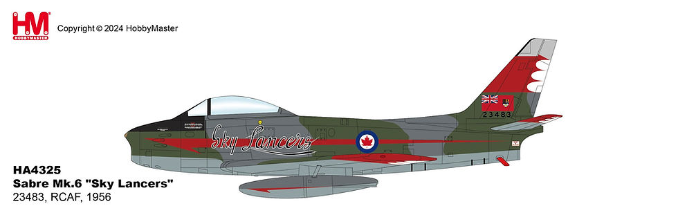 Thumbnail: Hobby Master HA4325, Sabre Mk.5 "Sky Lancers" 23483, RCAF, 1956, 1:72