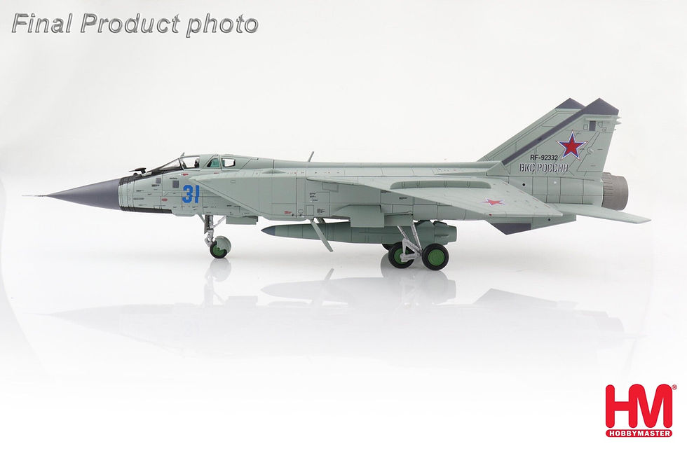 Thumbnail: Hobby Master HA9701, MIG-31K Foxhound D with KH-47M2 missile, 2022, 1:72