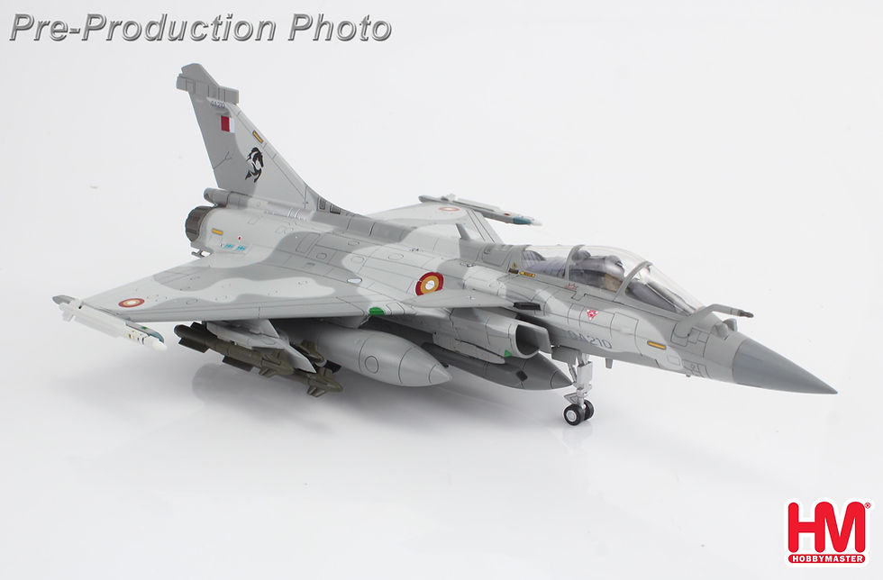 Thumbnail: Hobby Master HA9612, Rafale EQ QA210, Qatar Emiri Air Force, 2019, 1:72