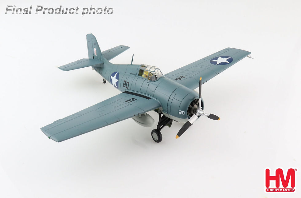 Thumbnail: Hobby Master HA8906, Grumman F4F-4 Wildcat flown by Machinist Donald, 1:48