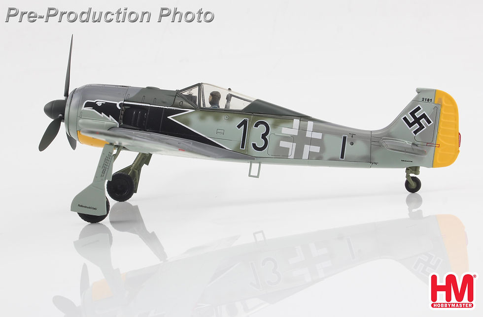 Thumbnail: Hobby Master HA7429, FW 190A-3 Black 13, 8/JG.2 , Luftwaffe, WWII, 1:48