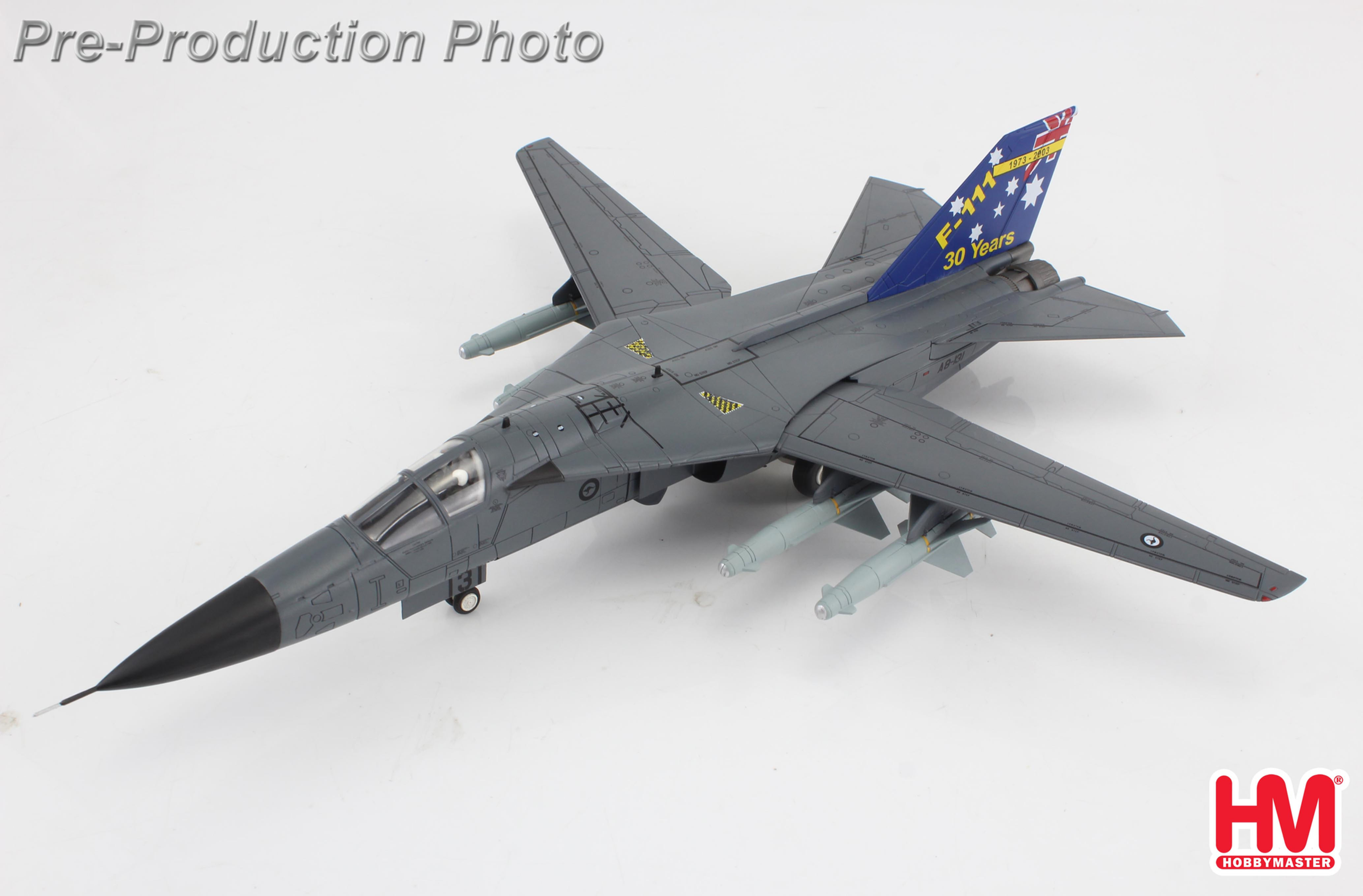 Hobby Master HA3033, F-111C Pig A8-131, RAAF "1973-2003" with 4 x AGM-142, 1:72
