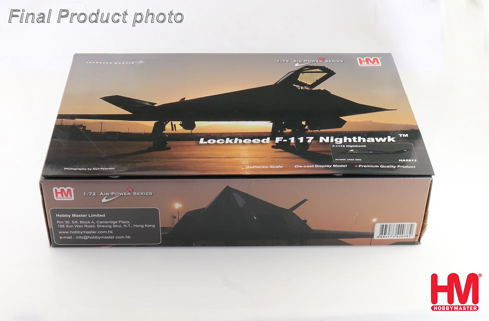 Thumbnail: Hobby Master HA5813, F-117A Nighthawk 84-0809, USAF, 2022, 1:72