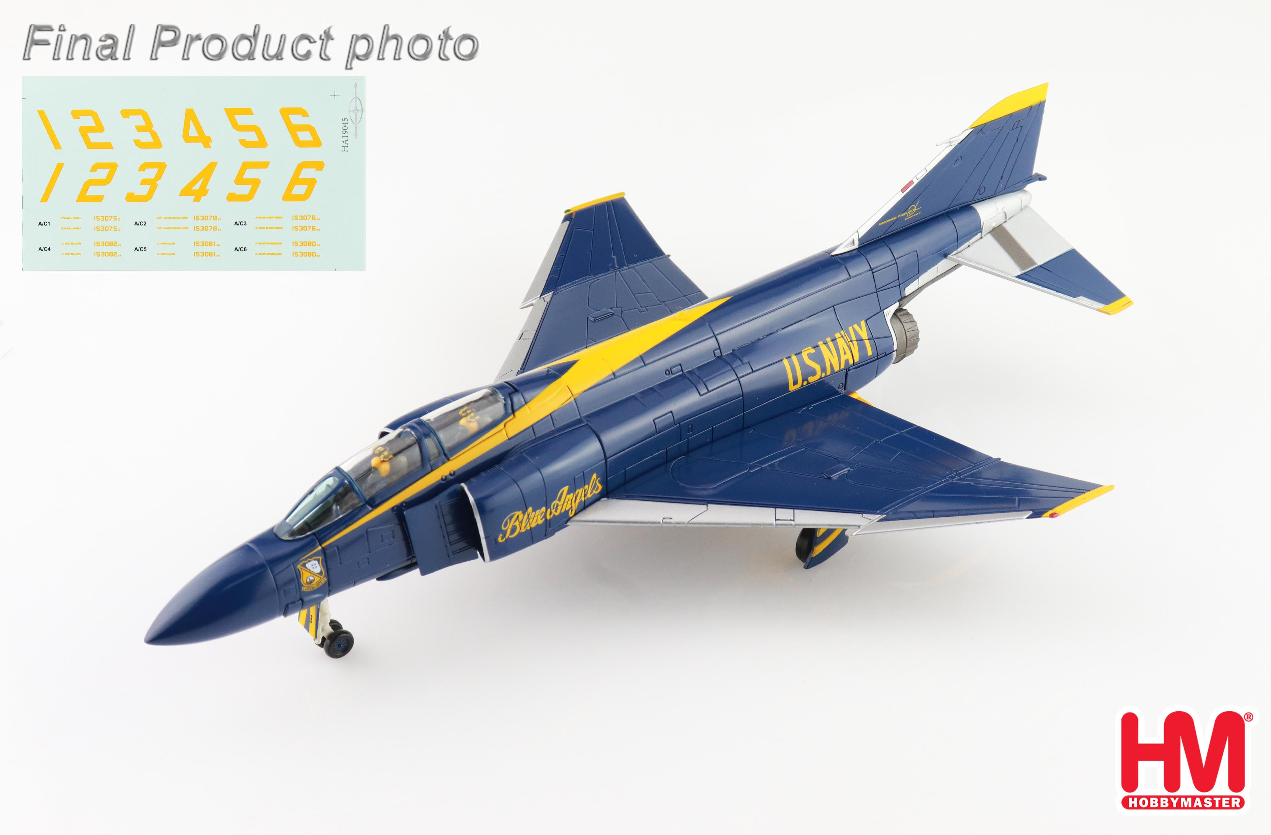 Hobby Master HA19045, McDonnell Douglas F-4J Phantom II US Blue Angels, 1:72