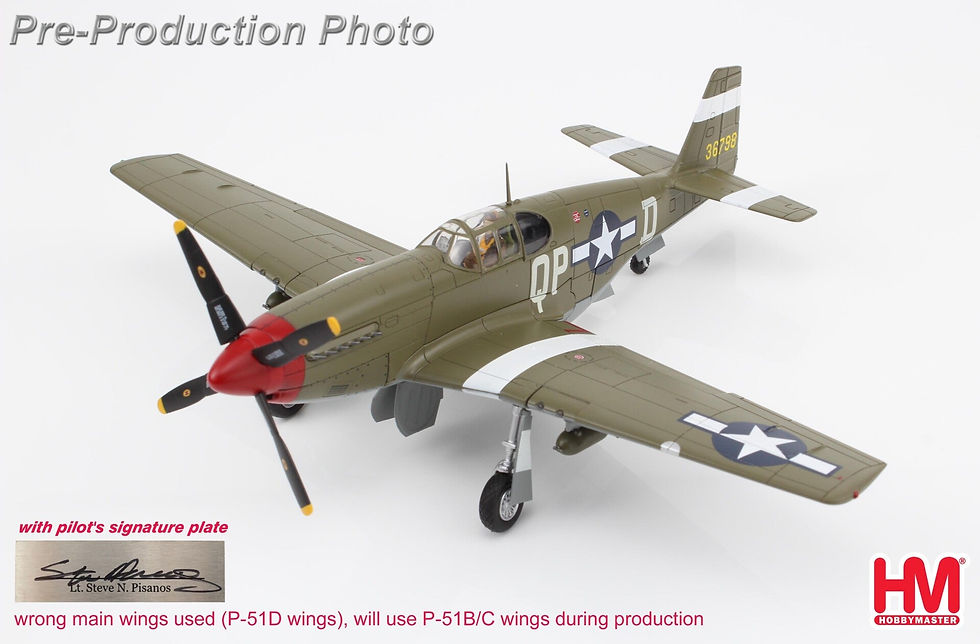 Thumbnail: Hobby Master HA8515b,  P-51B Mustang "Steve Pisanos" 36798, 4th FG, 334th, 1:48