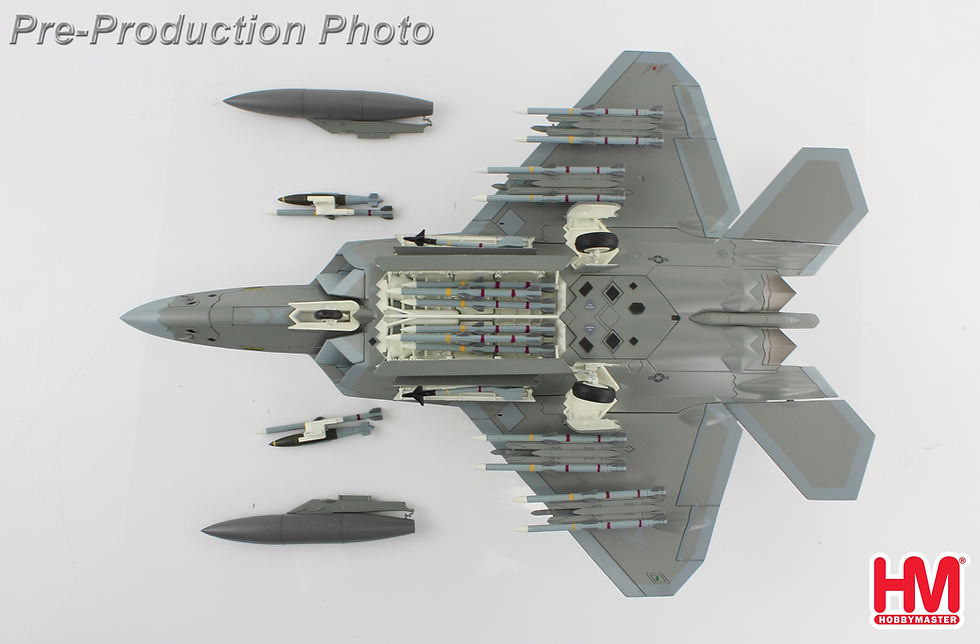 Thumbnail: Hobby Master HA2827, F-22 Raptor 91-4007, 412 TW, Edwards AFB, 1:72