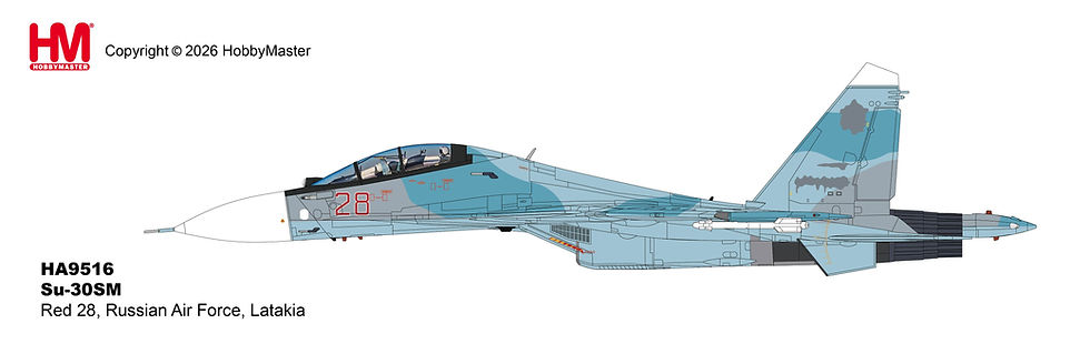 Thumbnail: Hobby Master HA9516, Su-30SM Red 28, Russian Air Force, Latakia, 1:72