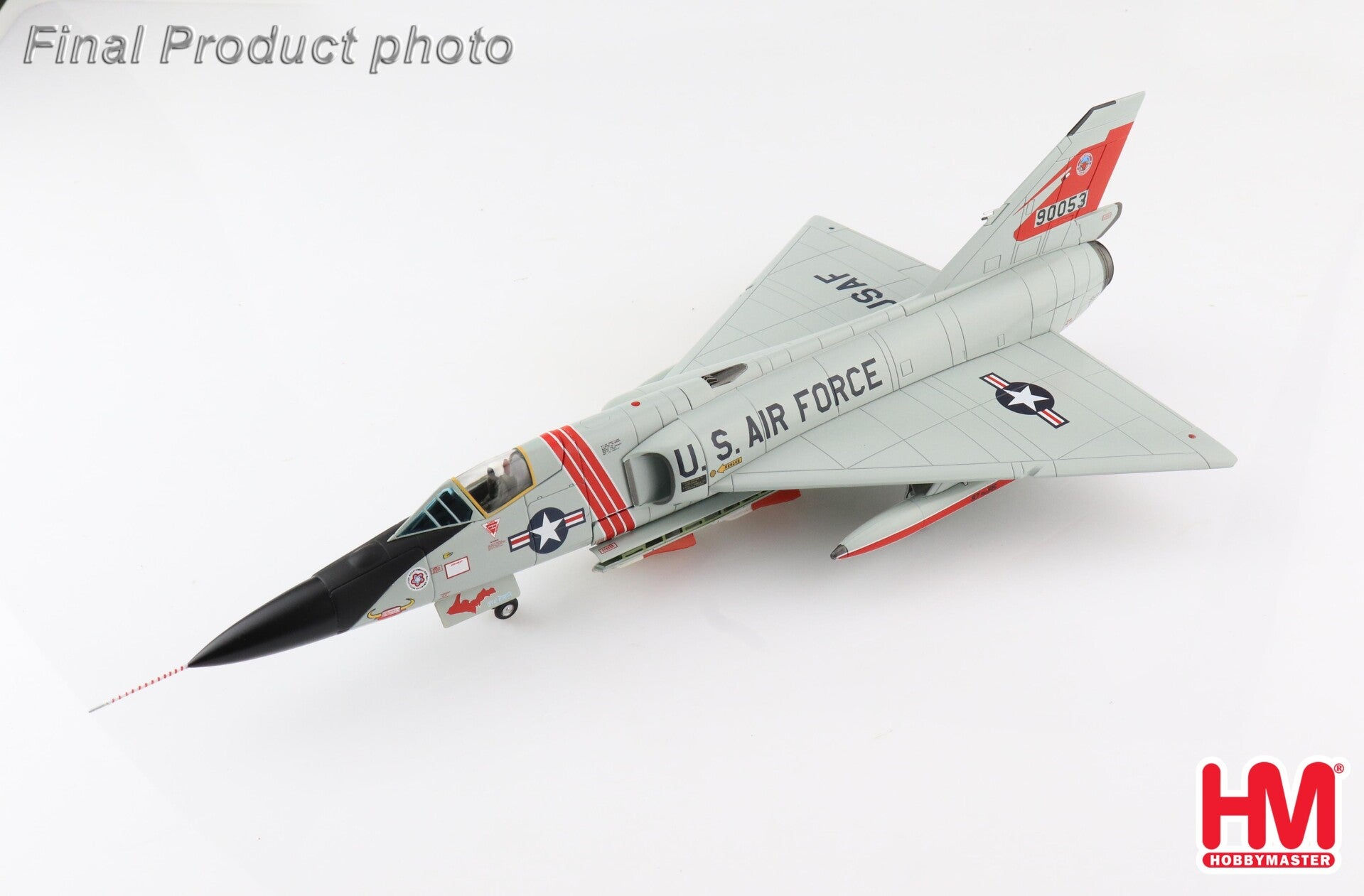 Hobby Master HA3612, F-106A Delta Dart 90053, 87th FIS "Red Bulls", Sawyer, 1:72