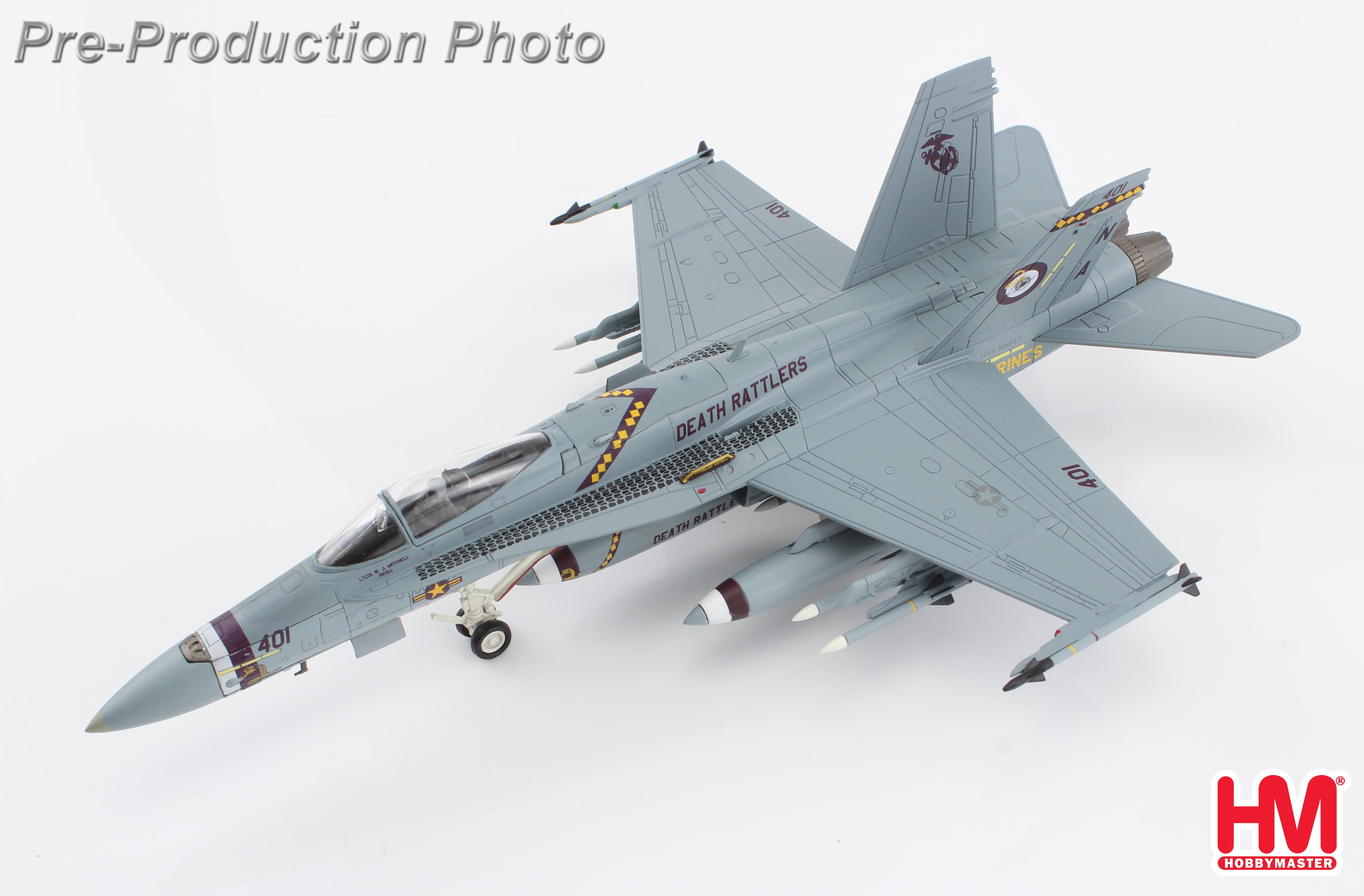 Hobby Master HA3583, F/A-18C "Death Rattlers" 165220, VMFA-323, US Marines, 1:72