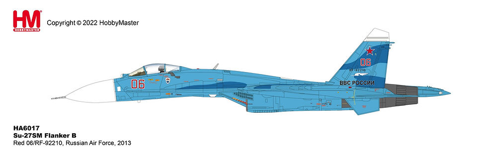 Thumbnail: Hobby Master HA6017, Su-27SM Flanker B Red 06/RF-92210, Russian Air Force, 1:72